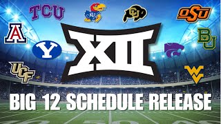 Big 12 Schedule Release Reactions  BYU 2024 Football Schedule [upl. by Emolas317]