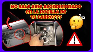 No sale aire acondicionado en la regilla de tu carro o sale muy poco Esta podria ser la solucion [upl. by Rellek]