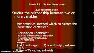 Human Development  Research methods 1 [upl. by Nilesoj]