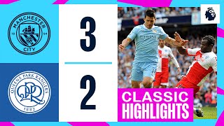 Classic Highlights  Man City 32 QPR  AGUEROOOOOOOO [upl. by Aisital720]