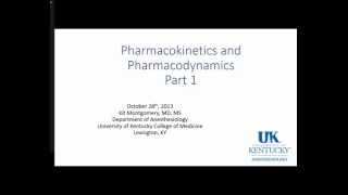 20151102 Basic Pharmacokinetic Principles and Pharmacokinetics of IV Drugs Part 1 [upl. by Terryl]