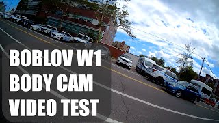 BOBLOV W1 BODY CAM VIDEO TEST  FOOD DELIVERY [upl. by Pete]