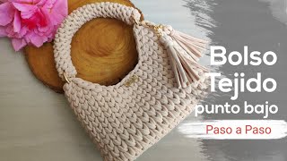 🔥Bolso Tejido a crochet Tendencia Punto centrado paso a paso [upl. by Otreblaug]