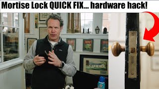 Historic mortise lock repair Getting your historic hardware working [upl. by Sivek64]