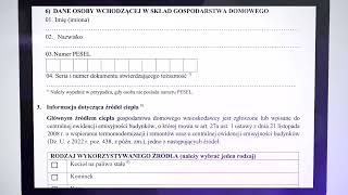 Wniosek o dodatek dla gospodarstw domowych z tytułu wykorzystywania niektórych źródeł ciepła [upl. by Ahsiekahs80]