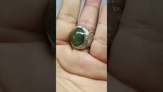 Natural Nephrite Jade Fenomena Ngeteye Chatoyant Nephrite Giok Aceh  NTDl [upl. by Kamal]