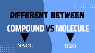 What is difference between compound and molecule with example [upl. by Prospero]