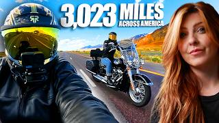 Riding a New HarleyDavidson Across America With My Girlfriend Part 1 [upl. by Doowrehs]