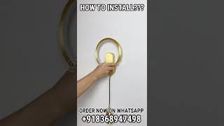 Light Up Wall Lights Install Guide 💡✨ Premium Solutions WhatsApp 918368947498 lights shorts [upl. by Jahn364]