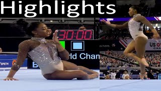 Simone Biles Slow Motion Floor FX Highlights Xfinity 2024 Championships Senior Women Session 2 Day 2 [upl. by Clancy562]