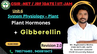 Gibberellin GA  Plant Hormones  Quick Revision  Lecture6 Plant Physiology  Unit6 [upl. by Viddah]