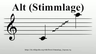 Alt Stimmlage [upl. by Aiem]