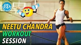 Neetu Chandra Workout Session  iDream Filmnagar [upl. by Lehcyar]