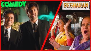 Besharam  Comedy Scene 01 Ranbir Kapoor  Rishi Kapoor  Javed Jaffery  Abhinav Kashyap [upl. by Ardnuaet]