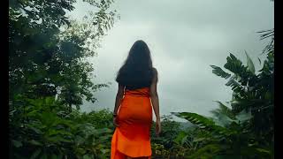 Free Stock Videos  Runway Gen 3 Alpha  woman in orange dress inside jungle [upl. by Ellasal646]