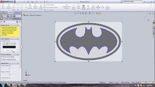 Convert picture to sketch Solidworks [upl. by Kazimir686]