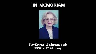 TV Informator  IN MEMORIAM LJUBINA JACIMOVIC 1 NOV 2024 [upl. by Bibeau]