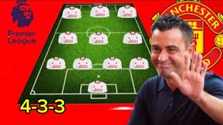 TEN HAG SACKED  New MAN UNITED Predicted Line up with Xavi Hernandez After international Break [upl. by Merci]