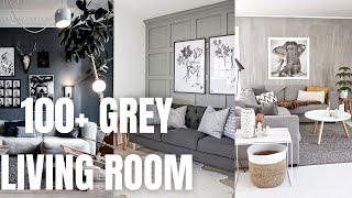 100 Grey Living Room Design Ideas How to Decorate Grey Living Room [upl. by Nyad]