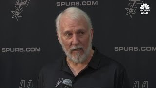 Spurs Popovich calls Trumps behavior disgusting comical in wake of protests [upl. by Drofdarb]