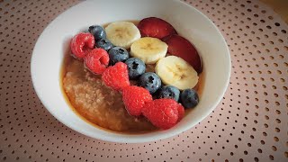 porridge aux flocons davoine  petit déjeuner diététique [upl. by Irehs]