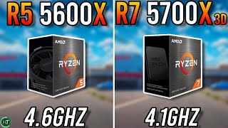 Ryzen 5 5600X vs Ryzen 7 5700X3D  Any Difference [upl. by Esylle]