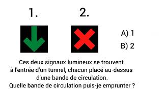 Examen théorique permis de conduire les signaux lumineux test et explications [upl. by Campman]