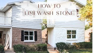 How To Limewash Your House  DIY Home From 1880s [upl. by Yenot]