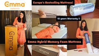 EMMA HYBRID MATTRESS amp MEMORY FOAM PILLOW REVIEW ⚡️ Most Comfortable Mattress in India ad emma [upl. by Ajay]