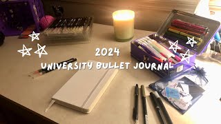 SetUp My 20242025 University Bullet Journal With Me [upl. by Netsrik506]