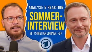 Fakten zum ARDSommerinterview mit Christian Lindner FDP  Framing  Reaktion amp Analyse [upl. by Nightingale]