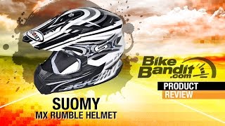 Suomy MX Rumble Motorcycle Helmet Review  BikeBanditcom [upl. by Nadabus]