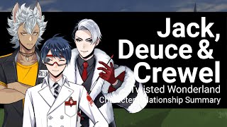 Crewel Deuce and Jack Relationship Summary Twisted Wonderland [upl. by Aisatsan956]