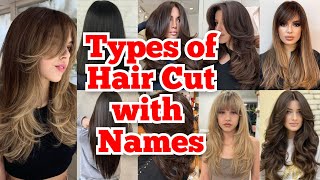 Types Of Girls Hair Cut Nameshaircutname hairstyle haircut Hair Cut Names With Image [upl. by Gault859]