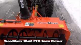 WoodMaxx 2013 SB60 PTO Snow Blower Walk Around [upl. by Essilec]