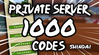 quot1000 Server VIP Shindai Valleyquot  Private Server Codes  Shindo Life [upl. by Nathalie]