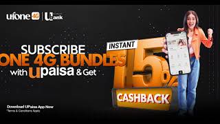 UPaisa  Instant 15 Cashback [upl. by Backler783]