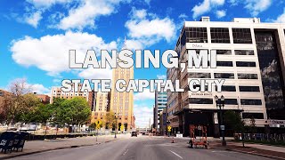 Lansing Michigan  Driving Tour 4K [upl. by Aihcrop]