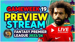 FPL GAMEWEEK 19 LIVE STREAM  MY GW19 TRANSFER PLANS  Fantasy Premier League 202324 [upl. by Notelrac]