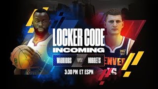 Myteam LOCKER CODE from the Nuggets Warriors Playoffs Game 4 NBA 2K22 [upl. by Yanarp294]