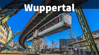 Wuppertal Germany Walking tour of the tourist city  schwebebahn  4K [upl. by Sihtam]