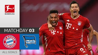 Unstoppable Lewandowski FC Bayern  Hertha Berlin  43  All Goals  Matchday 3 – Bundesliga 2021 [upl. by Ayekehs]