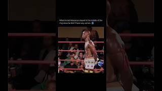 When Israel Adesanya stayed in the middle of the ring because he didn’t have any corner 🥶 [upl. by Arekat]