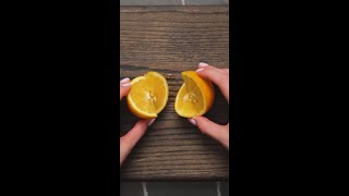 How to Elegantly Peel an Orange 🍊✨ lifehacks DIY tips [upl. by Sartin]