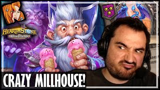 A CRAZY MILLHOUSE SPECIAL  Hearthstone Battlegrounds [upl. by Lenz]