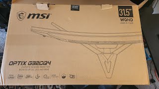 MSI Optix G32CQ4 Unboxing  Curved 1440P Gaming Monitor Under 300 [upl. by Albrecht384]