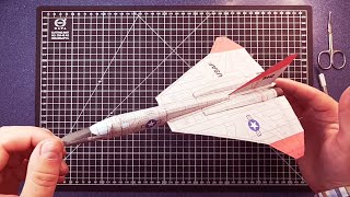 Paper Interceptor XF 108 Rapier  Paper airplane model  How to make an airplane out of paper [upl. by Bundy]