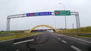 Autostrada A1 Kutno  Gdańsk 2015 [upl. by Mario]