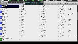 BACKING TRACK  ii V iii vi ii V I IN 12 KEYS FOLLOWING CYCLE OF FIFTHS 240 BPM BOSSA [upl. by Harpp]