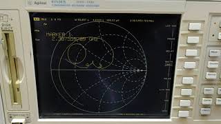 Agilent 8753ES cantenna test [upl. by Ahsatin79]